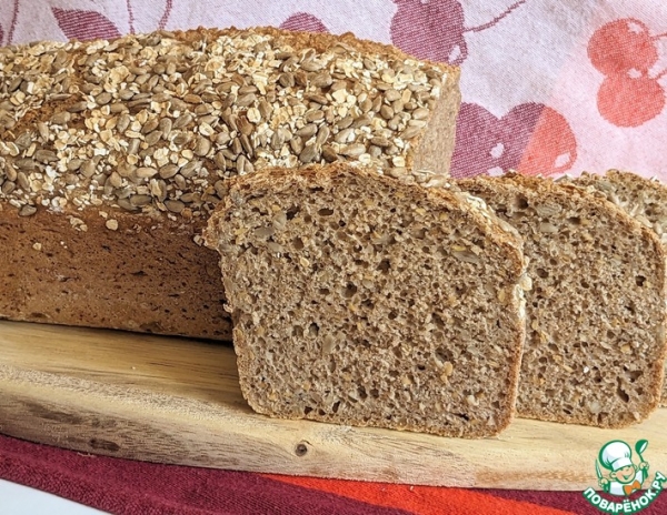 Хлеб из цельнозерновой муки "5 минут" Хлеб из цельнозерновой муки "5 минут"