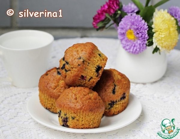 Тыквенные маффины с черникой