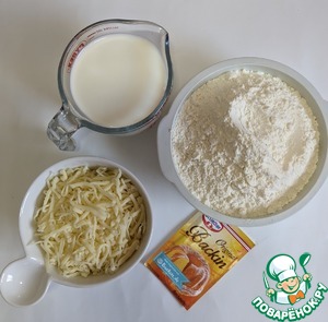 Сырный хлеб "Три стакана"