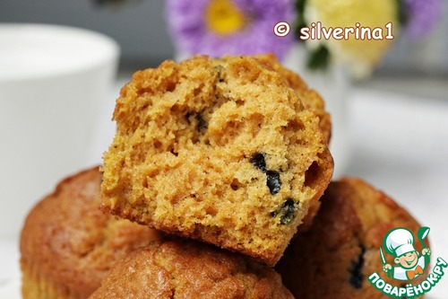 Тыквенные маффины с черникой