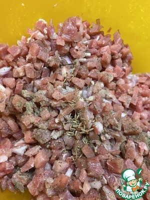 Самса с индейкой из дрожжевого теста Самса с индейкой из дрожжевого теста