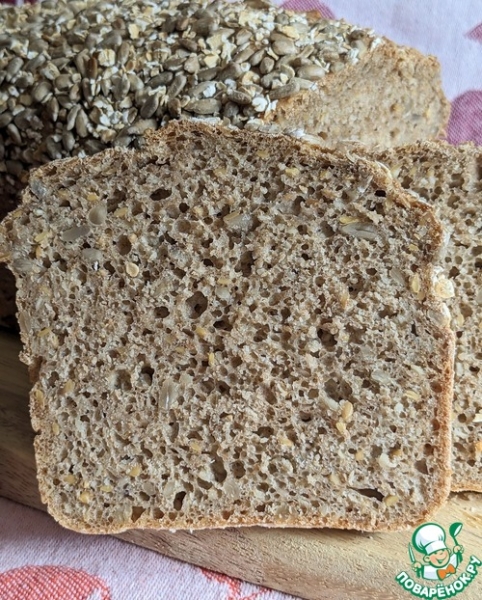 Хлеб из цельнозерновой муки "5 минут" Хлеб из цельнозерновой муки "5 минут"