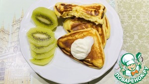 Сырники в сендвичнице Сырники в сендвичнице