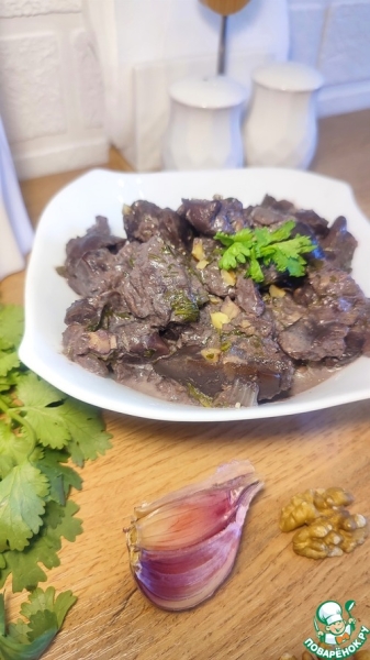 Куриная печень по-кавказски