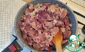 Куриная печень по-кавказски