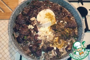 Куриная печень по-кавказски