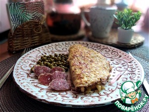 Овсяноблин с тушёной ранней молодой капустой Овсяноблин с тушёной ранней молодой капустой