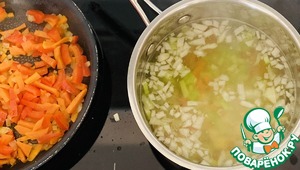 Рыбный суп с креветками