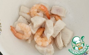 Рыбный суп с креветками