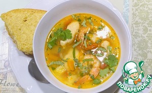 Рыбный суп с креветками