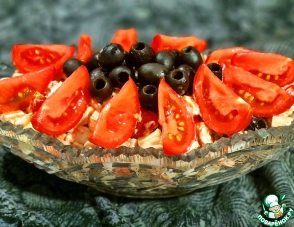 Салат из крабовых палочек Салат из крабовых палочек