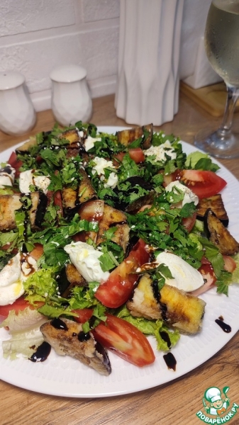 Салат с жареными баклажанами Салат с жареными баклажанами