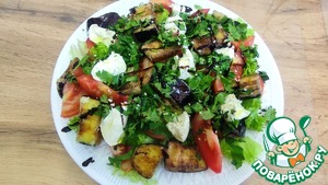 Салат с жареными баклажанами Салат с жареными баклажанами