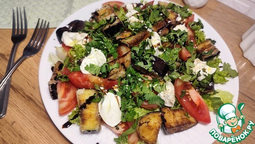 Салат с жареными баклажанами Салат с жареными баклажанами