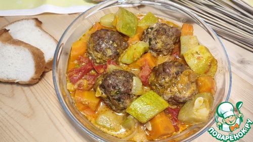 Тефтели с овощами Тефтели с овощами