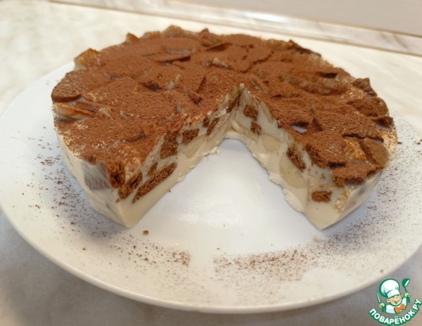 Торт с бананами без выпечки Торт с бананами без выпечки