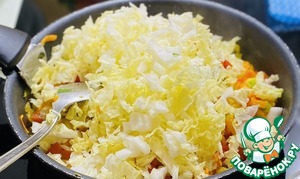 Тушеная пекинская капуста с овощами Тушеная пекинская капуста с овощами