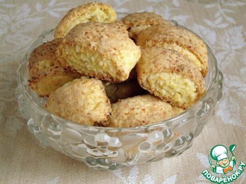 Творожное печенье с кокосовой стружкой Творожное печенье с кокосовой стружкой