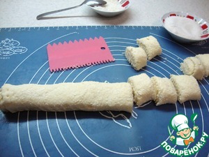 Творожное печенье с кокосовой стружкой Творожное печенье с кокосовой стружкой