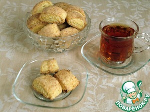 Творожное печенье с кокосовой стружкой Творожное печенье с кокосовой стружкой