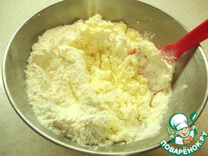 Творожное печенье с кокосовой стружкой Творожное печенье с кокосовой стружкой