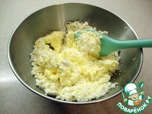 Творожное печенье с кокосовой стружкой Творожное печенье с кокосовой стружкой