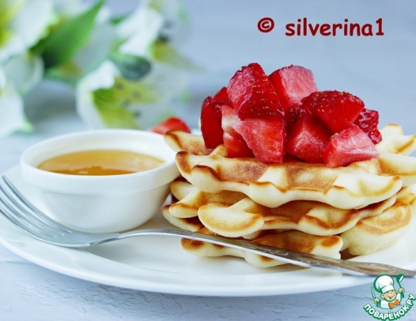 Вафли на кефире