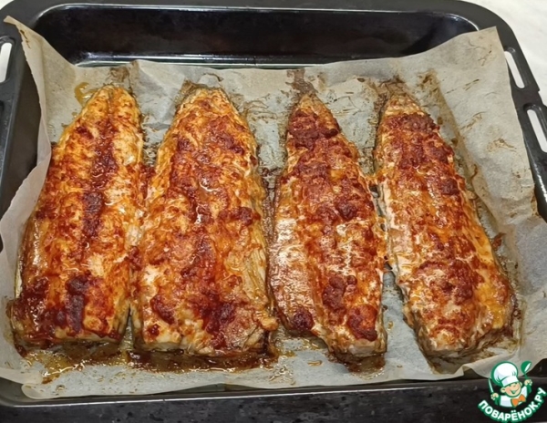 Запеченное филе скумбрии Запеченное филе скумбрии