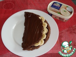 Шоколадный овсяноблин с бананом Шоколадный овсяноблин с бананом