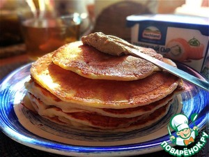 Толстые сырно-манные блины Толстые сырно-манные блины