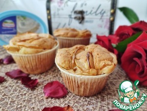 Творожные кексы с яблоком