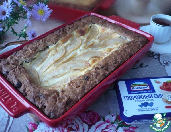 Пирог с сырным кремом и грушей Пирог с сырным кремом и грушей