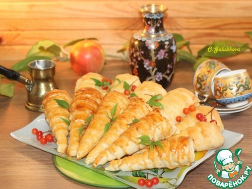 Рожки со сливово-творожным кремом Рожки со сливово-творожным кремом