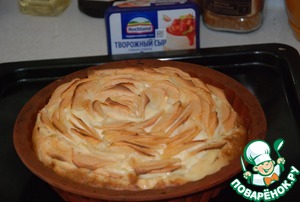 Яблочный пирог "Осенний цветок" Яблочный пирог "Осенний цветок"