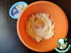 Творожные кексы с яблоком