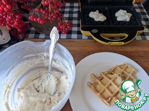 Венские вафли с ветчиной и сыром