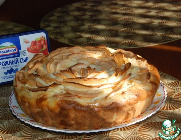 Яблочный пирог "Осенний цветок" Яблочный пирог "Осенний цветок"