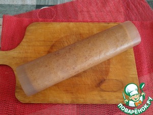 Медовый рулет с малиной