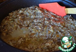 Блинчики с грибами и плавленым сыром