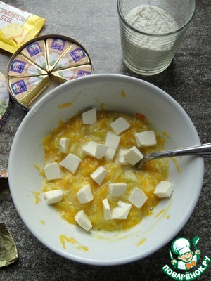 Тыквенно-кабачковый пирог с плавленым сыром Тыквенно-кабачковый пирог с плавленым сыром