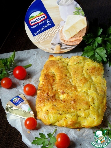 Тыквенно-кабачковый пирог с плавленым сыром Тыквенно-кабачковый пирог с плавленым сыром