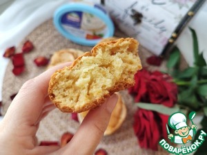 Творожные кексы с яблоком