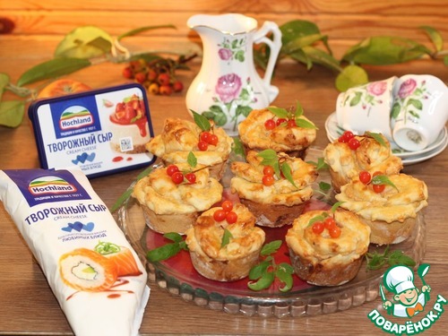 Булочки розочки c творожным кремом