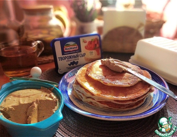 Толстые сырно-манные блины Толстые сырно-манные блины