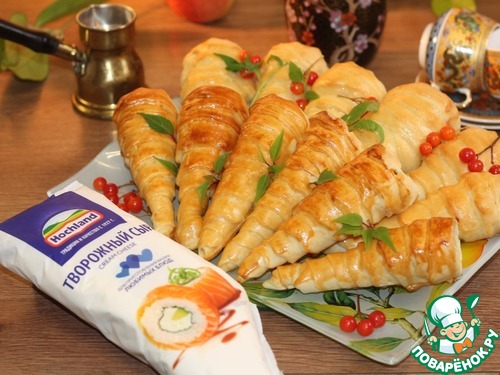 Рожки со сливово-творожным кремом Рожки со сливово-творожным кремом