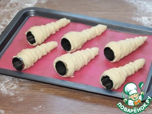 Рожки со сливово-творожным кремом Рожки со сливово-творожным кремом