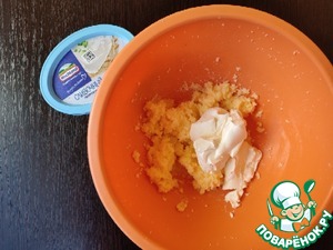 Творожные кексы с яблоком