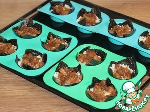 А-ля роллы с рыбой, сыром и авокадо А-ля роллы с рыбой, сыром и авокадо