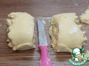 Булочки розочки c творожным кремом