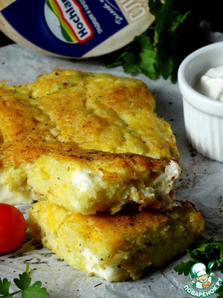 Тыквенно-кабачковый пирог с плавленым сыром Тыквенно-кабачковый пирог с плавленым сыром